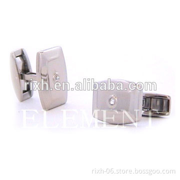 zircon stone titanium Cufflink